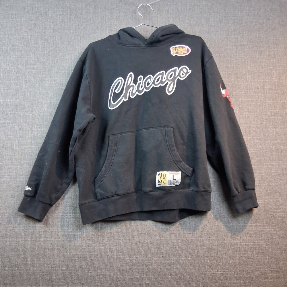 Mitchell & Ness Chicago Bulls 1998 NBA Finals Hoodie Mens Large Black HWC